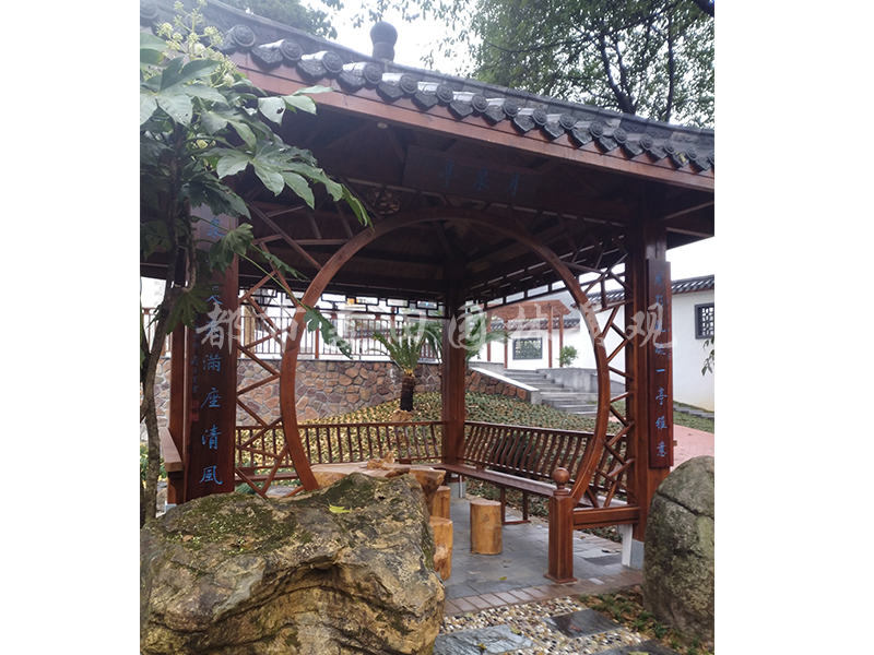 防腐木凉亭